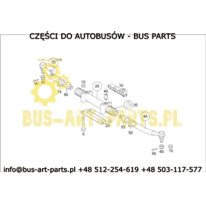 SIŁOWNIK HYDRAULICZNY SUWAK OSI WLECZONEJ CYLINDER SETRA MERCEDES