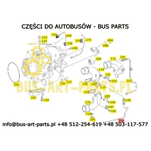 PRZEWÓD RETARDERA MERCEDES SETRA