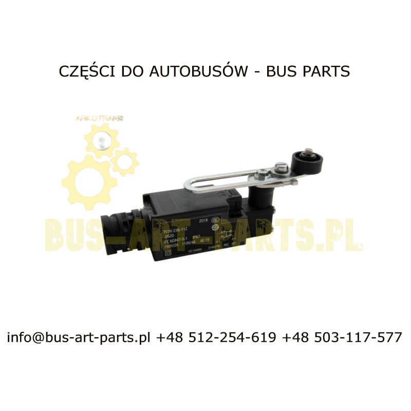 WŁĄCZNIK KRAŃCOWY KLAPY SILNIKA TYŁ MIKROSTYK SETRA S4.. S5.. MERCEDES TRAVEGO TOURISMO TV7H236-11Z-2620 A0065453414 0065453414