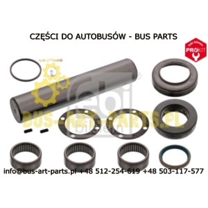 ZESTAW NAPRAWCZY ZWROTNICY SETRA S2.. S215 S3.. S315 S317 S319 HD HDH GT GT-HD UL H Z ŁOŻYSKIEM OPOROWYM ROLKOWYM 45X229 PRZÓD P