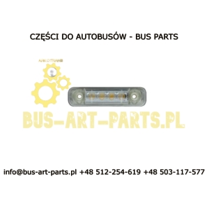 LAMPA OBRYSOWA BIAŁA PRZÓD GÓRNA NAD SZYBĄ VAN HOOL T9.. ACRON 11055571