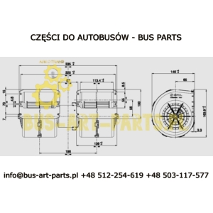 DMUCHAWA SPAL  SETRA MERCEDES 009B4022 SPAL