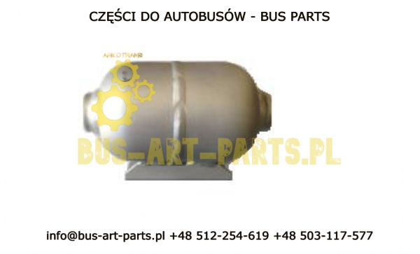ZBIORNIK POWIETRZA 1,1L ZE WSPORNIKIEM PRZED ODOLEJACZEM MERCEDES TRAVEGO SETRA S3.. S4.. 2XM26X1,5