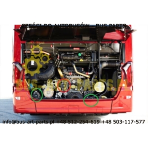 ALTERNATOR SETRA S5. S515 S516 S517 HD HD GT GT-HD MERCEDES TOURISMO TRAVEGO EURO 5 EURO 6  OZNACZENIE G2 G3ORGINAŁ BOSCH NOWY