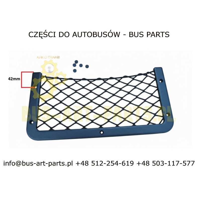 SIATKA FOTELA KIEL CZARNA 360X180 42mm ORGINALNA KIEL