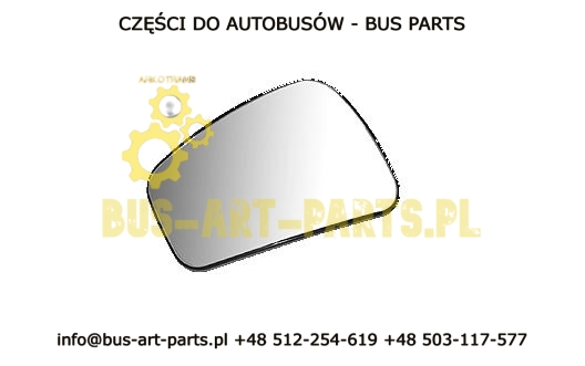 WKŁAD LUSTRA MAŁY MERCEDES TROURISMO TRAVEGO EURO3 EURO 5 2000-2017 SETRA S4..