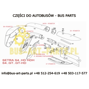 WKŁAD LUSTRA MAŁY MERCEDES TROURISMO TRAVEGO EURO3 EURO 5 2000-2017 SETRA S4..