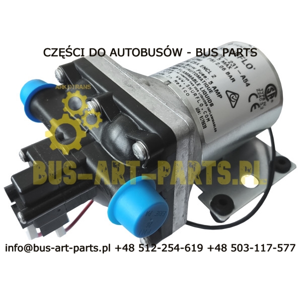POMPA WODY CZYSTEJ WC TOLAETY SURFLO 2,06bar 30PSI 11,3L/MIN