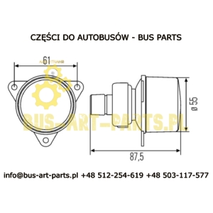 LAMPA POZYCJA COFANIA BIAŁA MODUŁOWA BOVA MAGIQ FUTURA EURO 4 EURO 5 SZKŁO DYMIONE