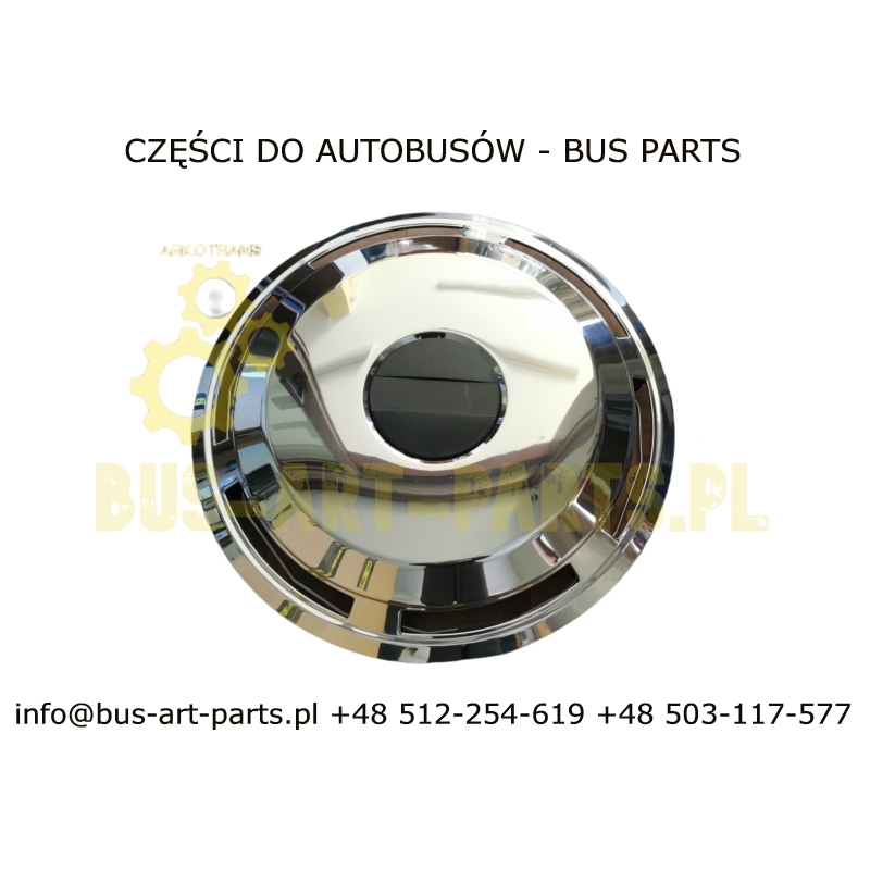 KOŁPAK KOŁA MERCEDES TOURISMO O350 O404 22,5" PRZÓD GŁĘBOKI CHROM BEZ ZNACZKA