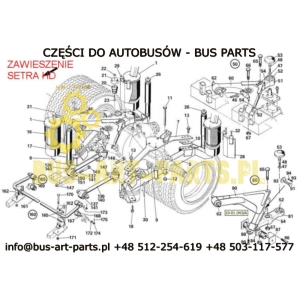 DRĄŻEK REAKCYJNY DOLNY L-660 SETRA S3.. MERCEDES INTEGRO