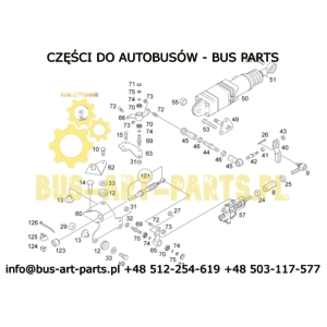 ZAWÓR STEROWANIA SIŁOWNIKIEM ZMIANY BIEGOW MERCEDES TRAVEGO SETRA S4.. 0022602057 A0022602057 COJALI