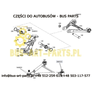 WAHACZ PRZEDNI DOLNY ZF RL75 SETRA MB BOVA SOLARIS