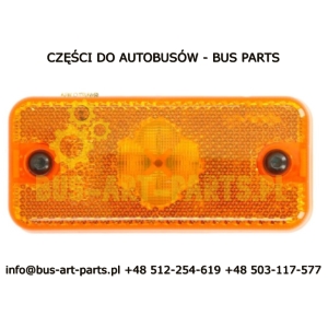 LAMPA OBRYSOWA POMARAŃCZOWA LED VOLVO 9700 9900 110X50 L-84mm
