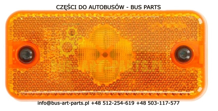 LAMPA OBRYSOWA POMARAŃCZOWA LED VOLVO 9700 9900 110X50 L-84mm