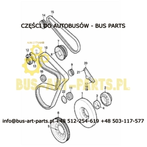 ROLKA PASKA SILNIKA BOVA EURO 3 Q-78 ZAMIENNIK
