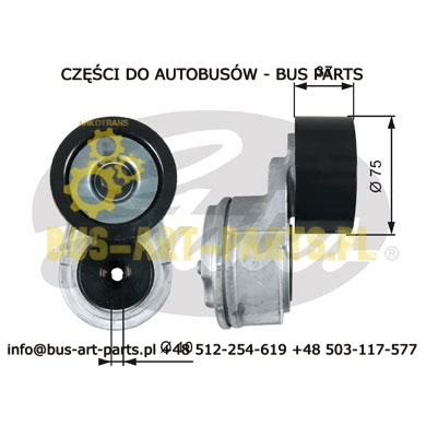 NAPINACZ PASKA SILNIKA SETRA S4..MERCEDES TRAVEGO OM457 EURO5 OM457LA 2009-