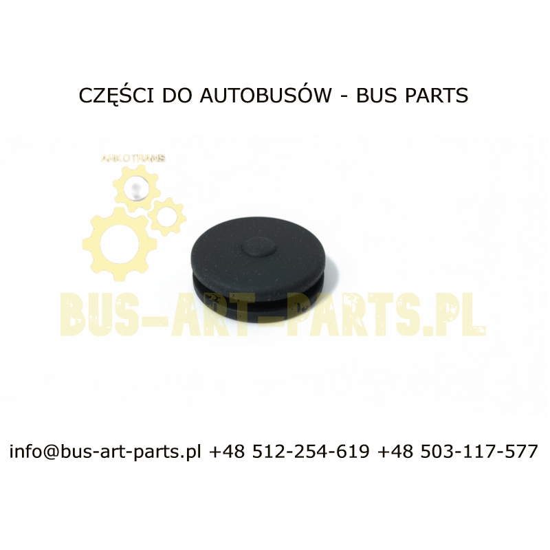 GUMKA OSŁONA PRZYCISKU Q-25mm POD OTWÓR W KLAMCE FI-17mm NOWY TYP PO 2011- DO PLASTIKOWEJ KASETY MERCEDES TRAVEGO TOURISMO SETRA