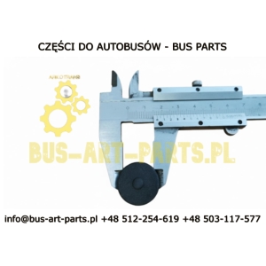 GUMKA OSŁONA PRZYCISKU Q-25mm POD OTWÓR W KLAMCE FI-17mm NOWY TYP PO 2011- DO PLASTIKOWEJ KASETY MERCEDES TRAVEGO TOURISMO SETRA