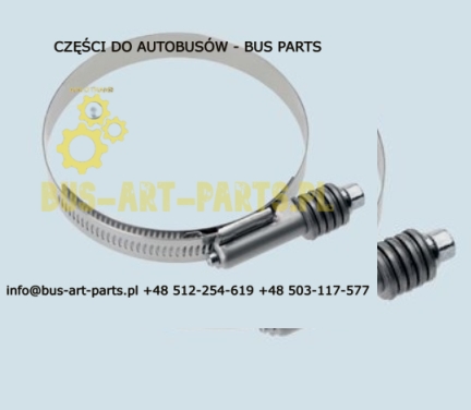 OPASKA ŁĄCZNIKA INTERCOOLERA UNIWERSALNA SZEROKA ZE SPRĘŻYNĄ Q-95-117/17 SETRA S4..MERCEDES TOURISMO TRAVEGO