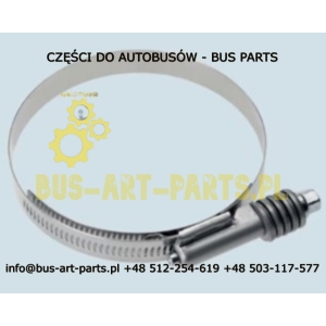 OPASKA ŁĄCZNIKA INTERCOOLERA UNIWERSALNA SZEROKA ZE SPRĘŻYNĄ Q-108-130/17