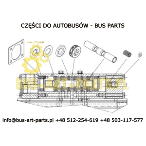 ZESTAW NAPRAWCZY ELEKTROZAWORU OTWIERANIA DRZWI BODE MASATS 22114A24 22314PRE BOVA SCANIA IRIZAR
