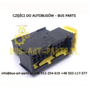 WTYCZKA - OBUDOWA WTYCZKI STEROWNIKA SILNIKA SETRA MERCEDES OM457 MAŁA 16-PINOWA -  KPL Z PINAMI I USZCZELKAMI