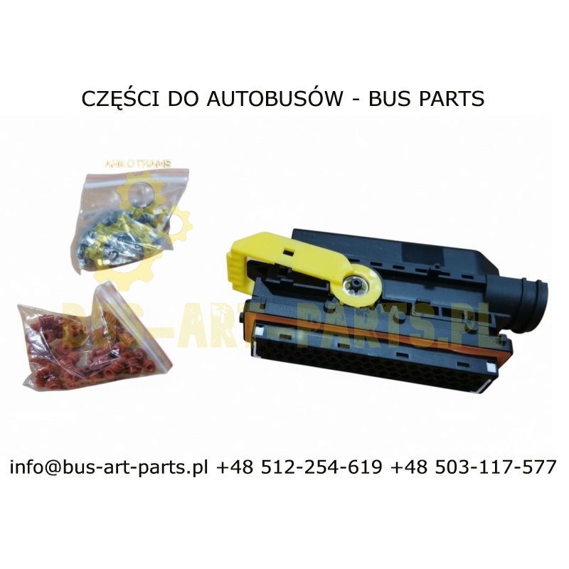 OBUDOWA WTYCZKA STEROWNIKA SILNIAK MERCEDES TOURISMO TRAVEGO INTEGRO SETRA S3.. S4.. 55-PINY  KOMPLETNA Z PINAMI
