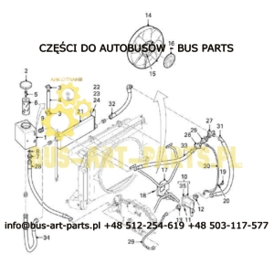 HYDROMOTOR NAPEDU WENTYLATORA BOVA EURO 3 2002- 0511625018 0 511 625 018 IRISBUS ARES