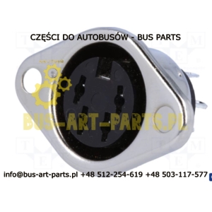 GNIAZDO MIKROFOMU DIN 4-PIN