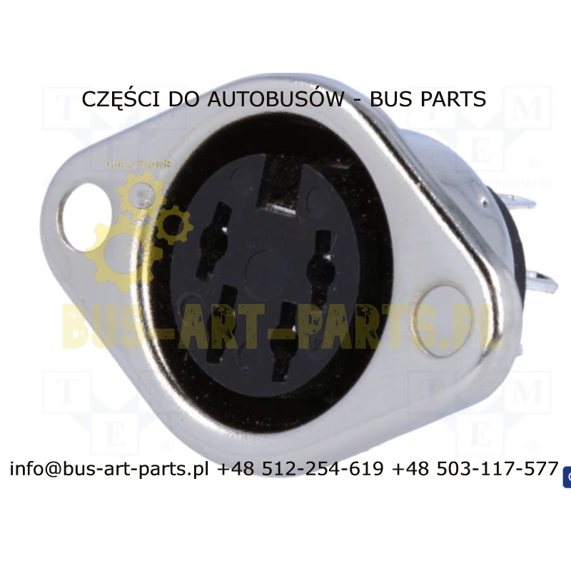 GNIAZDO MIKROFOMU DIN 4-PIN