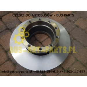 TARCZA HAMULCOWA VAN HOOL T9.. T8.. OŚ EATON DANA MERITOR 434X135 10XM16/220 Z PIERŚCIENIEM ABS 95-2005