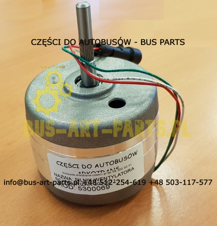 SILNIK WENTYLATORA SKRAPLACZA SCANIA IRIZAR PB 3050071 5300069 593100