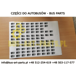 TABLICZKA NUMER FOTELA NAKLEJKA - KPL NR. 1-71 MERCEDES SETRA 2010- 34X21 FOLIA SAMO PRZYLEPNA OZNACZENIA CYFROWE