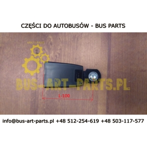 ZAMEK ZAPIĘCIE PASA FOTELA UNIWERSALNY L-100mm Q-14mm SETRA S3.. S4.. MERCEDES TRAVEGO TOURISMO MAN LION FOTELE KIEL