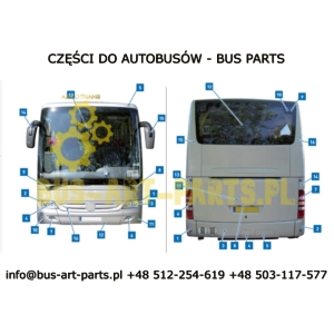 ZDERZAK PRZÓD ŚRODKOWY MERCEDES TOURISMO 2006-