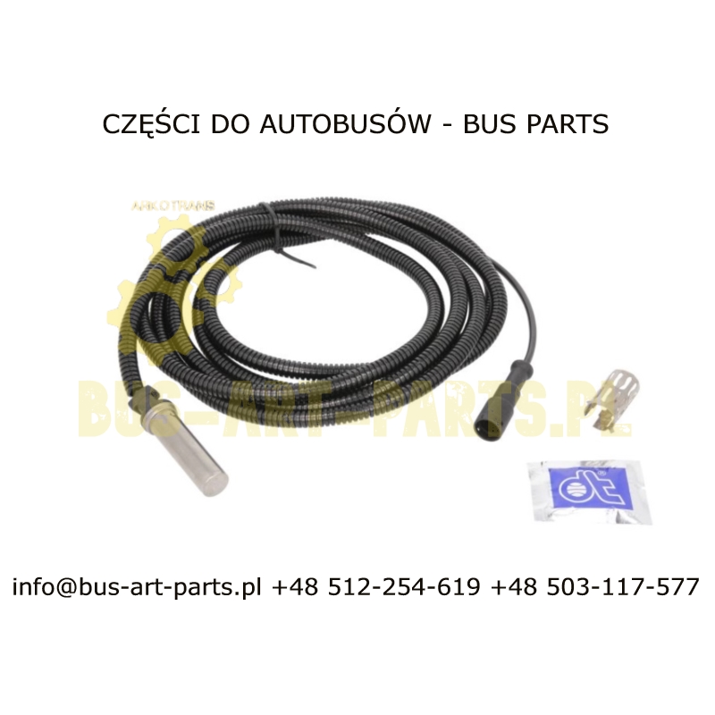 CZUJNIK ABS BOVA VDL EURO 4 / 5  PROSTY OŚ NAPĘDOWA WTYCZKA MAŁA 2 PINY LEWY