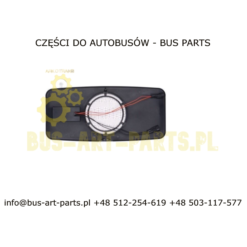 WKŁAD SZKŁO LUSTERKA SCANIA IRIZAR CENTURY 24V ZAMIENNIK BEZ DRUTU