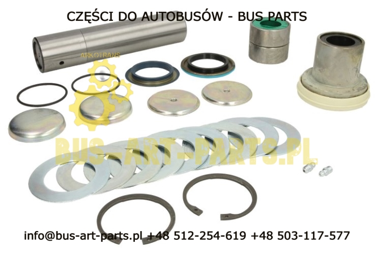 ZESTAW NAPRAWCZY ZWROTNICY OSI WLECZONEJ MAN LION COACH R08 R09 VAN HOOL TX