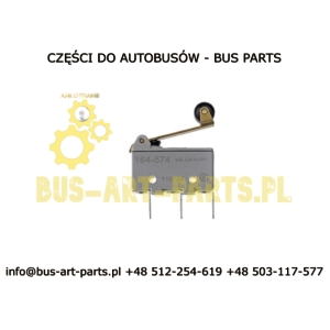 STYCZNIK DRZWI BODE Z ROLKĄ 164-574 BOVA MAN NEOPLAN MERCEDES SETRA VAN HOOL EOS VOLVO