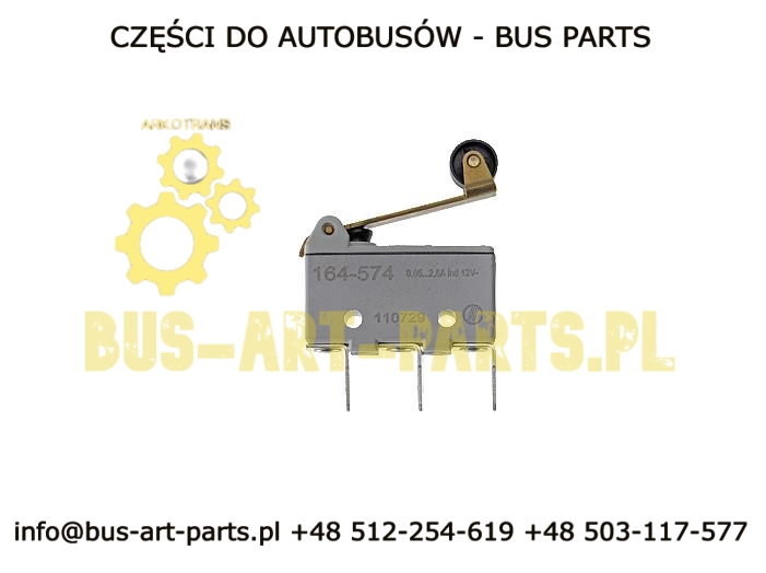 STYCZNIK DRZWI BODE Z ROLKĄ 164-574 BOVA MAN NEOPLAN MERCEDES SETRA VAN HOOL EOS VOLVO