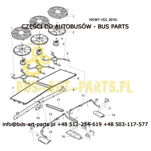 SILNIK WENTYLATOR SKRAPLACZA VDL DENSO MAGIQ EURO 5 168000-6573