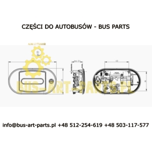 KLAMKA KLAPY KASETA MAN NEOPLAN EURO 6 36971166030 OBRYSÓWKA Z OBRYSÓWKĄ 36252606030 MAKERSAN EP232542381 EP 2 325 423 81MAKERSA