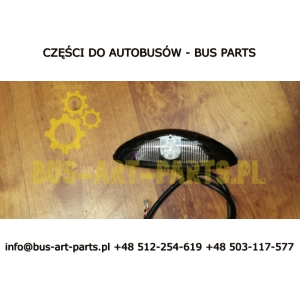 LAMPKA OBRYSOWA BIAŁO CZERWONA 24V LED DIODOWA BOVA SETRA MERCEDES 21079719 a0038205256 0038205256 bez wtyczki z kablem