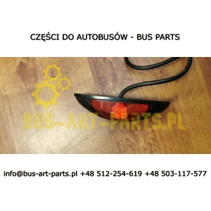LAMPKA OBRYSOWA BIAŁO CZERWONA 24V LED DIODOWA BOVA SETRA MERCEDES 21079719 a0038205256 0038205256 bez wtyczki z kablem