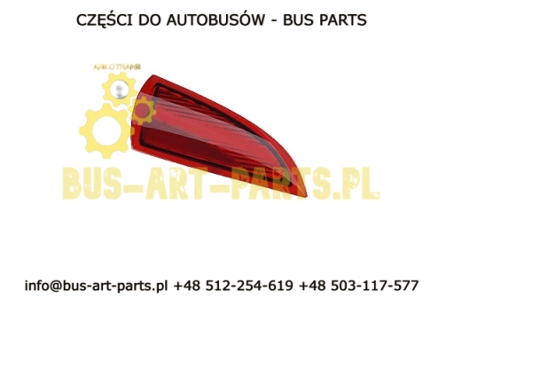 ODBLASK TYŁ LEWY SETRA S4..GT GT-HD UL NA TYLNEJ KLAPIE OEM