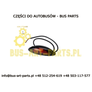 LAMPKA OBRYSOWA BIAŁO CZERWONA 24V LED DIODOWA BOVA SETRA MERCEDES 21079719 a0038205256 0038205256 bez wtyczki z kablem