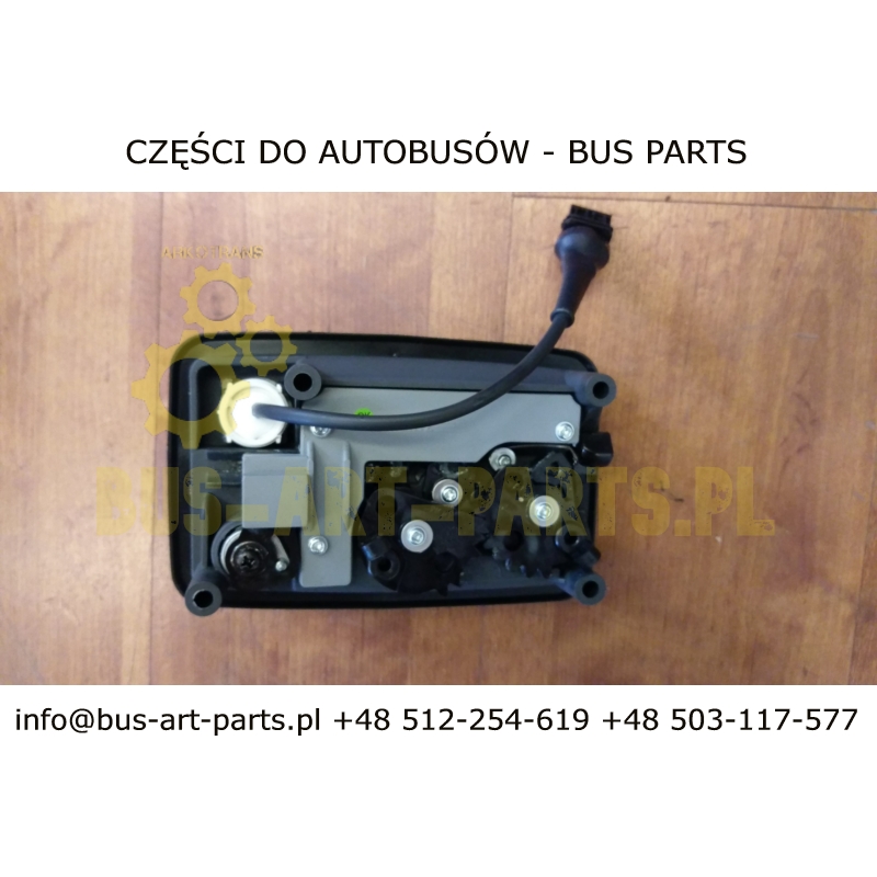 KLAMKA KLAPY TRAVEGO SETRA S4..  Z BĘBENKIEM WKŁADKĄ I 2 KLUCZYKAMI  Z OBRYSÓWĄ BEZ SIŁOWNIKA  BEZ PNEUMATYCZNEJ BLOKADY