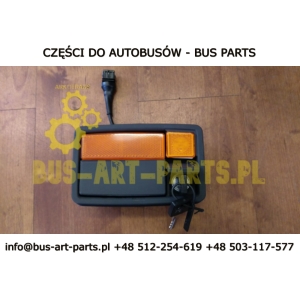 KLAMKA KLAPY TRAVEGO SETRA S4..  Z BĘBENKIEM WKŁADKĄ I 2 KLUCZYKAMI  Z OBRYSÓWĄ BEZ SIŁOWNIKA  BEZ PNEUMATYCZNEJ BLOKADY