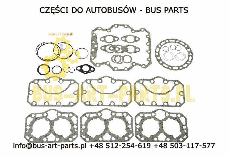 ZESTAW USZCZELEK KOMPRESORA BITZER 4PFCY 550cc MAN NEOPLAN SETRA MERCEDES
